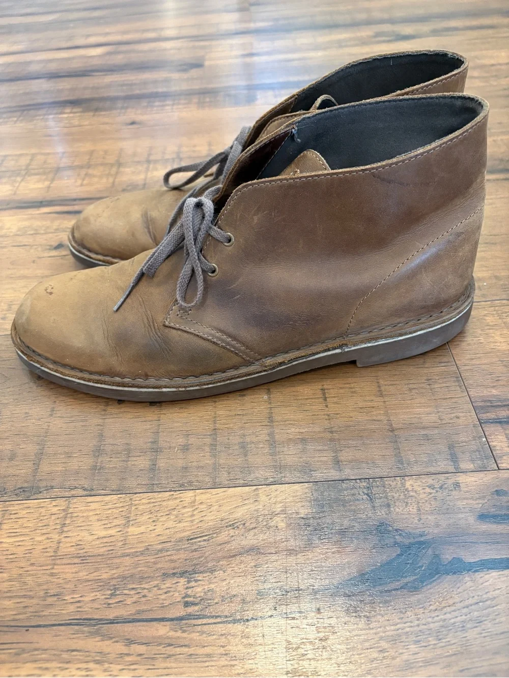 Clarks Bushacre 2 Men's Size 11.5 Shoes Brown  Lace Up Comfort Chukka Boots